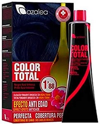 Azalea Total Tinte Capilar Permanente, Color Negro Azul Intenso