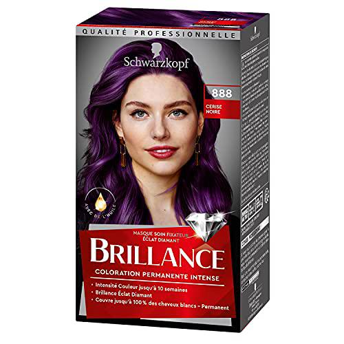 Schwarzkopf Brillance - Coloración permanente - Eclat de noche - cereza negra 888