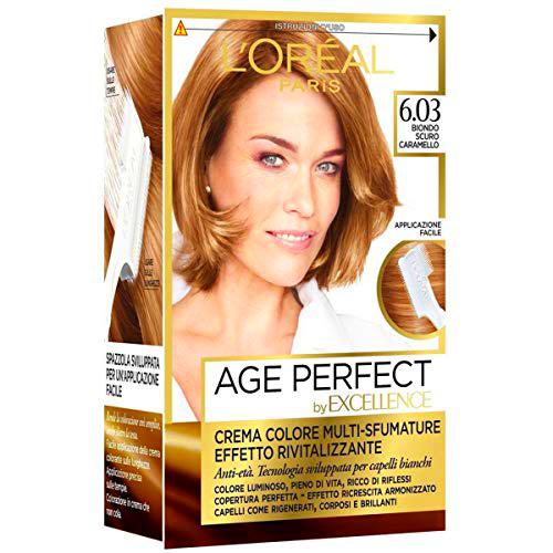 Set 6 EXCELLENCE Age Perfect 6.03 color de oro Rubio Tinte permanente del pelo