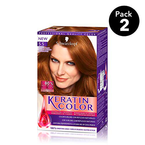 Keratin Color de Schwarzkopf - Tono 5.5 Castaño Dorado
