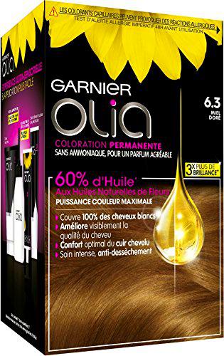 Coloración permanente Garnier-Olia a base de aceite