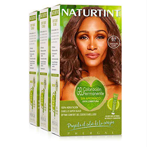 Naturtint Coloración 6.7 Chocolate Claro. Tinte sin Amoniaco