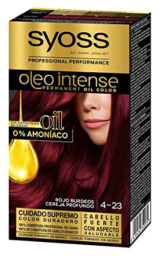 SYOSS OLEO INTENSE- Tono 4-23 Rojo Burdeos - Coloración permanente sin amoníaco
