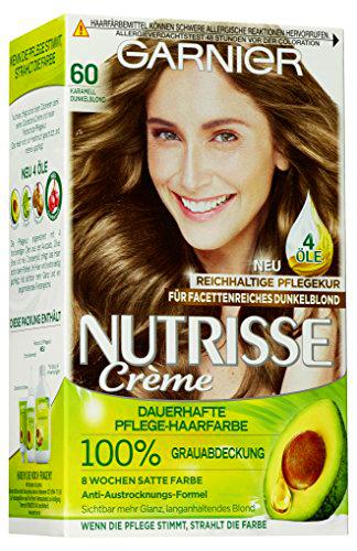 Garnier Nutrisse crema de coloracion, Caramel Dark Blonde ,3 unidades