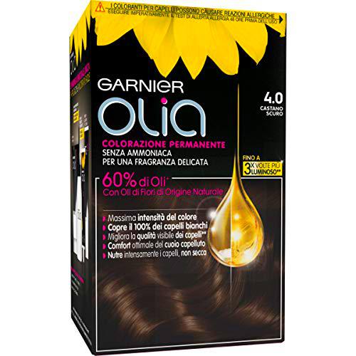 Coloración permanente y decoloración Garnier Olia 4.0 Castano Scuro