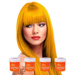 4 x La Riche Directions Semi-Perm Hair Colour Sunflower 4x 88ml