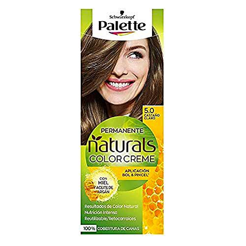 Palette Natural Colors Coloración Permanente, Tono 50 Castaño, 110g