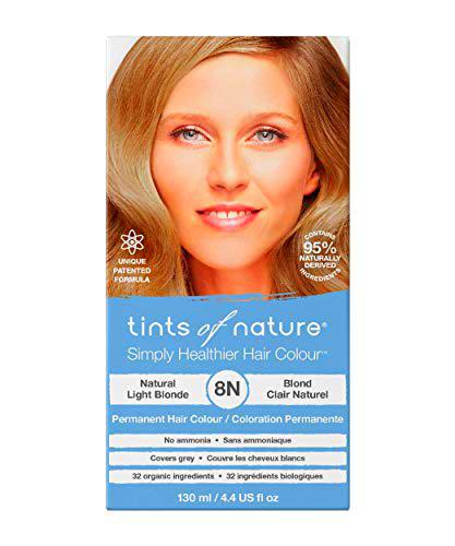 Tints of Nature 8N Rubio claro natural, Tinte permanente de cabello