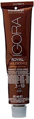 Schwarzkopf Igora Royal Coloración Permanente en Crema para el Cabello 3-19 Castaño Oscuro Cendrè Violeta