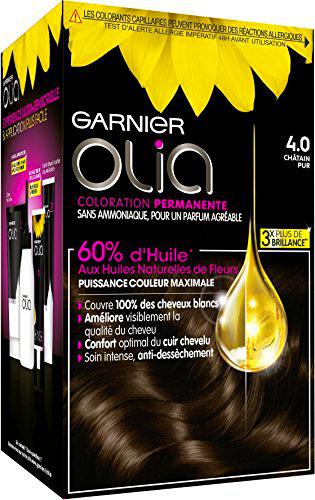 Coloración permanente Garnier-Olia a base de aceite