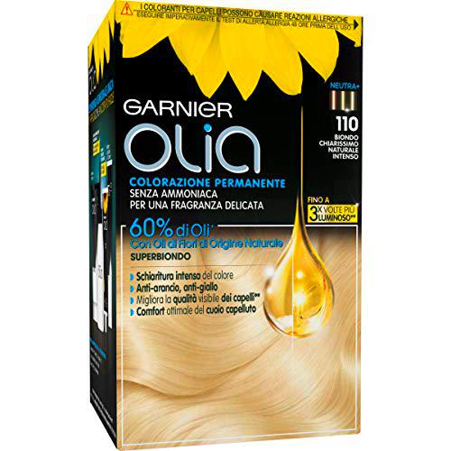 Coloración permanente y decoloración Garnier Olia 110 Biondo Chiarissimo