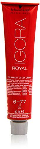 Schwarzkopf Igora Royal 6-77 - Tinte de coloración (rubio oscuro cobre, 1 x 60 g)