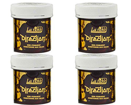 4 x La Riche Directions Semi-Permanent Hair Color 88ml Tubs