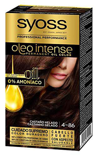 Syoss Oleo Intense - Tono 4-86 Castaño Helado - Coloración permanente sin amoníaco