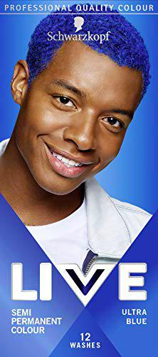 Schwarzkopf LIVE Men Blue Hairy Dye, color semipermanente dura hasta 12 lavados