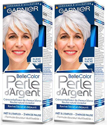 Garnier - Belle color plata de la perla - crema para el cabello rubio brillar déjaunisseur Blanco