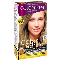 COLORCREM tinte Rubio Claro Nº 80 caja 1 ud