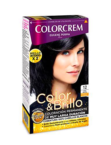 Colorcrem Color &amp; Brillo Tinte permanente mujer - Tono 12 Azul Noche