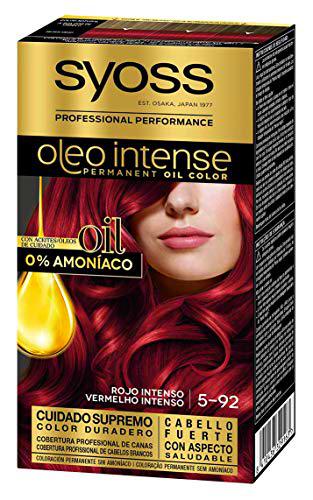 Syoss Oleo Intense - Tono 5-92 Rojo Intenso - Coloración permanente sin amoníaco