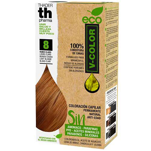 Thader Th Pharma ECO V-Color Coloración Capilar Permanente Kit, 60 ml (No