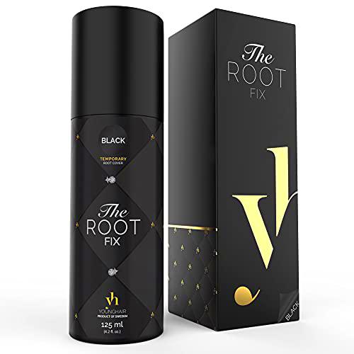 YoungHair The Root Fix - Spray de retoque de raíz para una cobertura rápida y fácil de las canas