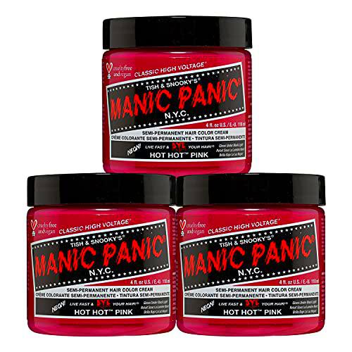 Manic Panic - Hot Hot Pink Classic Creme Vegan Cruelty Free Pink Semi Permanent Hair Dye