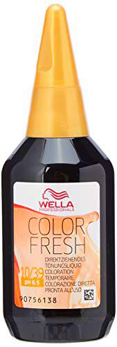 Wella Color Fresh - Tinte brillante 10/39 rubio claro dorado cendre, 75 ml