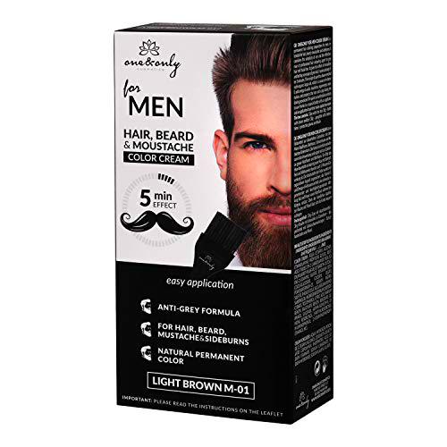 One&amp;Only for Men - Crema de color para caballero, beard &amp; sideburns
