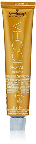 Schwarzkopf Igora Royal Absolutes Permanent Anti-Age Color Creme 4-70 mittelbraun kupfer natur