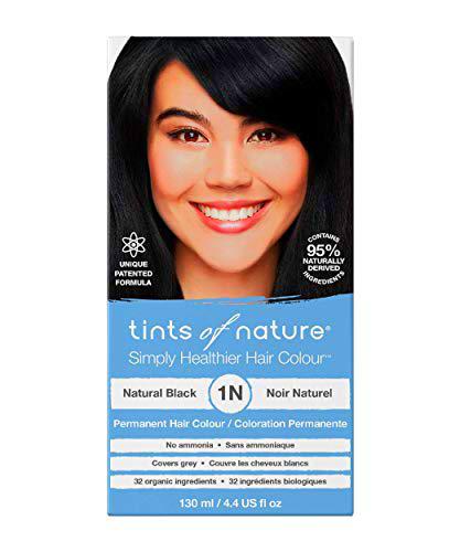 Tints of Nature 1N Negro natural, Tinte permanente de cabello