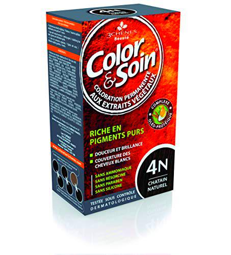 3 Chênes color soin châtain naturel nº4N