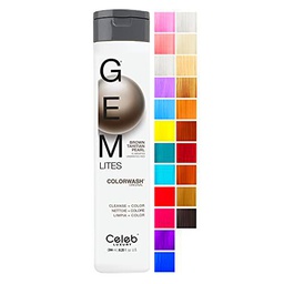 CELEB LUXURY GEM LITES COLORWASH SHAMPOO BROWN TAHITIAN PEARL