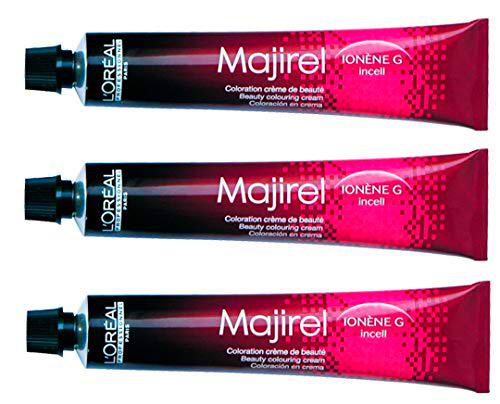 3 x Loreal majirel 4,0 Color Marrón Medio Intensivo Crema Color del pelo - 50 ml