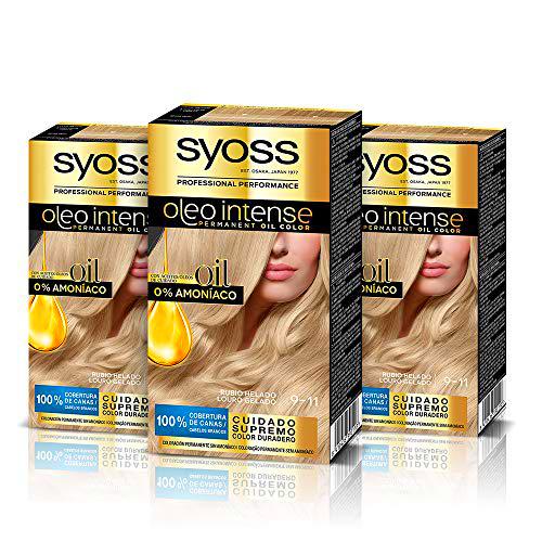 Syoss Oleo Intense - Tinte 9-11 Rubio helado - Coloración permanente Sin Amoníaco