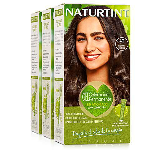 Naturtint Coloración. Tinte sin Amoniaco.100% Cobertura de Canas