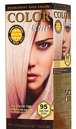 Tinte Permanente para el cabello con Jalea Real color 95 Rubio rosa claro