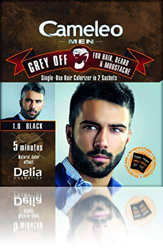 Cameleo Hombres color crema gris Off desechable Colorizer en 2 sobres para cabello