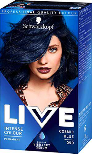 Schwarzkopf - Live Intensive - Tinte para el pelo de color azul cósmico 039