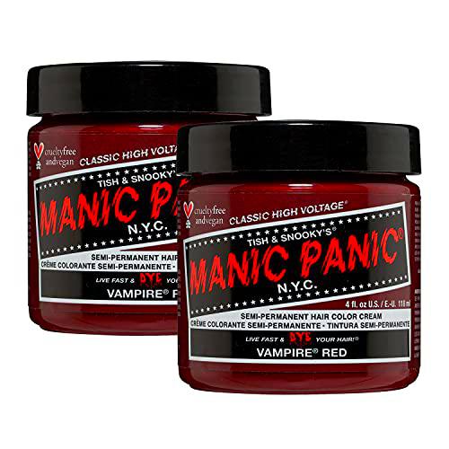 Manic Panic - Vampire Red Classic Creme Vegan Cruelty Free Red Semi Permanent Hair Dye