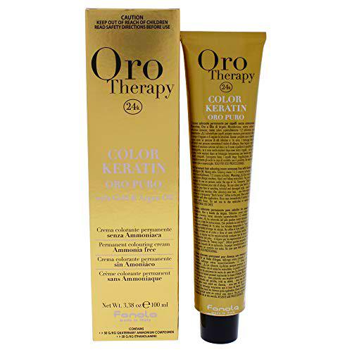 Fanola Crema colorante sin amoniaco Oro Therapy 24K KERATIN Color 9.00 Rubio clarísimo natural intenso 100 mL