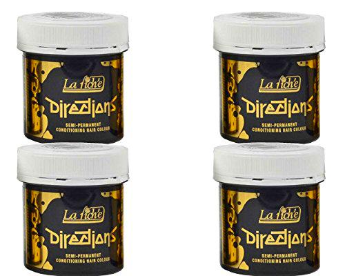 4 x La Riche Directions Semi-Permanent Hair Color 88ml Tubs