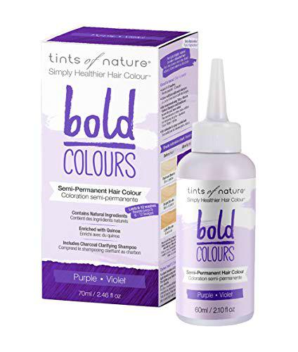 Tints of Nature Púrpura intenso, Tinte semipermanente y natural de cabello