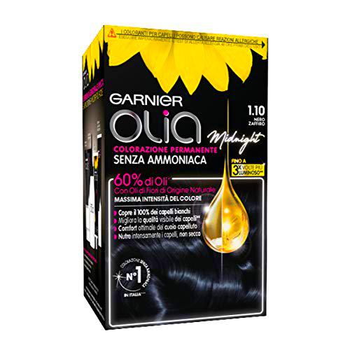 Garnier Tinte para cabello de aceite de color permanente sin amoniaco para una fragancia delicada