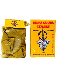 Sahara Tazarine - Henna Lawsonia inermis natural 100% pura para coloración temporal del cabello