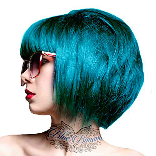 renbow Crazy Color Tinte De Pelo De semipermanente color crema - 2 x pavo real azul 100 ml