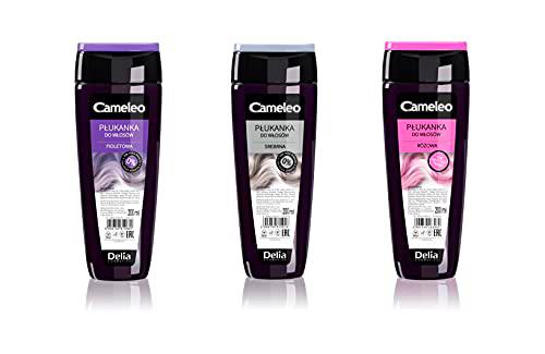 Delia Cameleo Set de 3 acondicionadores de pelo de color plateado