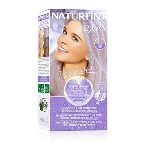 Naturtint Coloración Silver Biobased | Coloración Permanente Matizadora Violeta Sin Amoniaco | Con Aceites 100% Botánicos | 170ml
