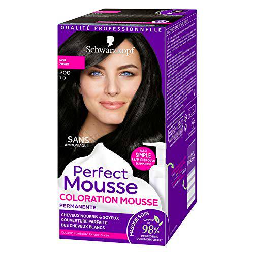 Schwarzkopf Perfect Mousse - Coloración permanente - negro 200