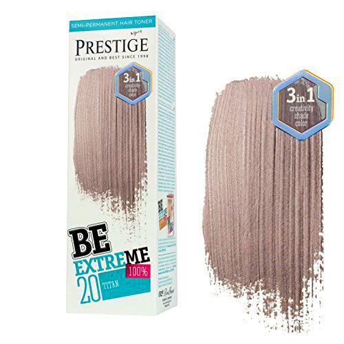 Be Extreme Tóner Semi Permanente para Pelo, Color 20 Titanium