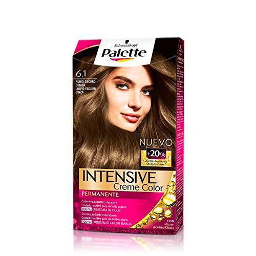Palette Schwarzkopf Intense Coloración Permanente, Tono 6.1 Rubio Oscuro Ceniza
